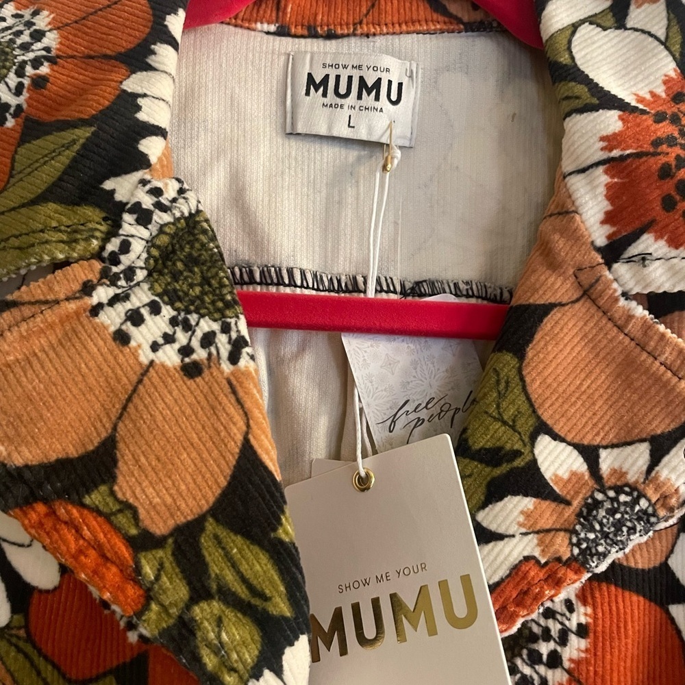 Show Me Your Mumu Outlaw Dress Large Color: Hutton Floral Corduroy NWT - Picture 5 of 6